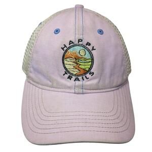 Happy Trails Sedona Arizona Snapback Trucker Hat Multicolor One Size Blue 84